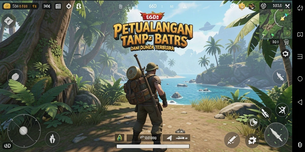 Gameplay 66D menampilkan eksplorasi dunia terbuka yang luas dan menakjubkan.