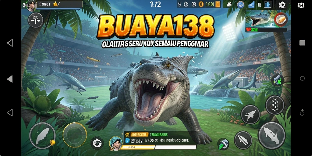 Tampilan utama gameplay BUAYA138 dalam aksi olahraga yang mendebarkan.
