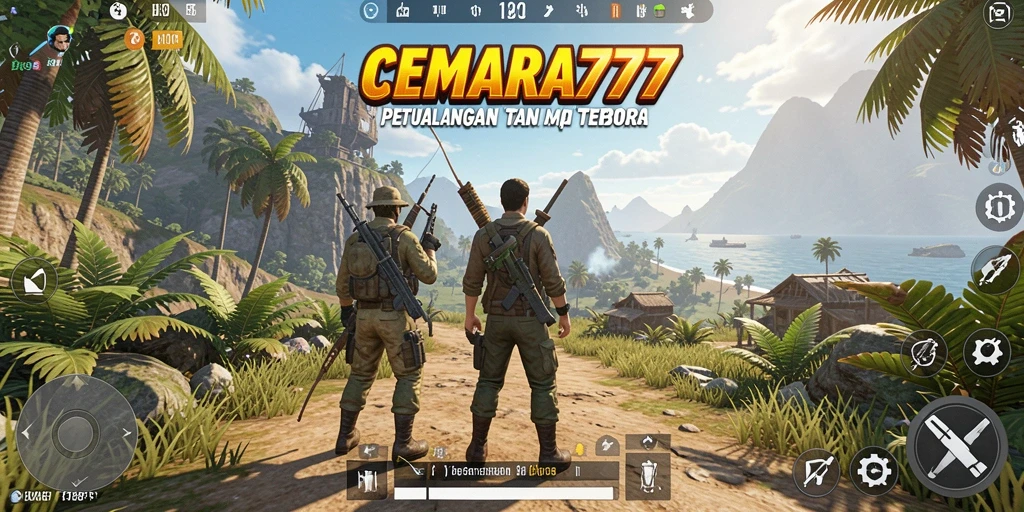 Screenshot gameplay Open World CEMARA777 menampilkan petualangan seru di dunia luas.