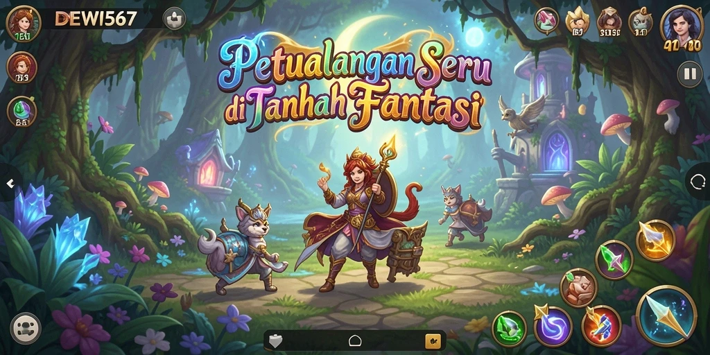 Gameplay seru DEWI567 dengan eksplorasi dunia yang menakjubkan.
