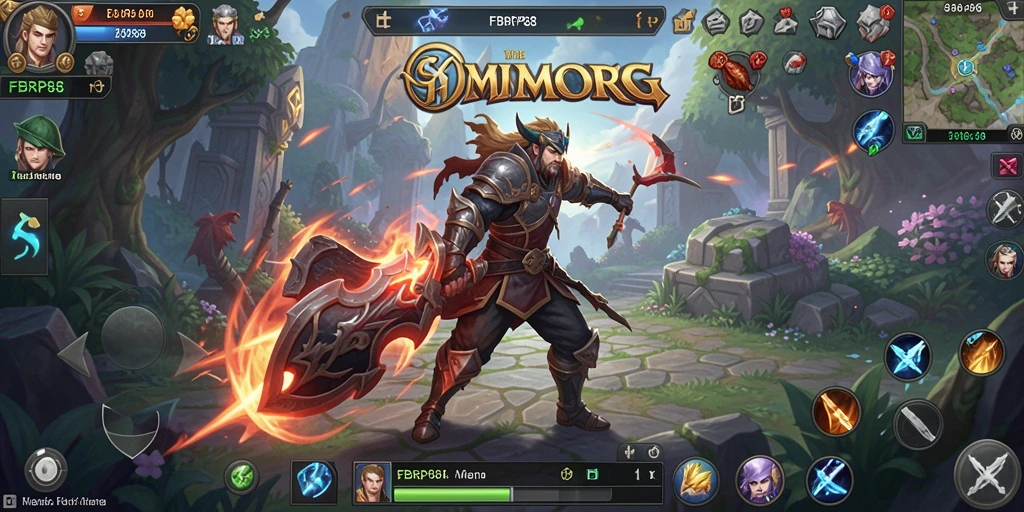 Tampilan gameplay FBRP88 yang menampilkan suasana MMORPG yang epik.