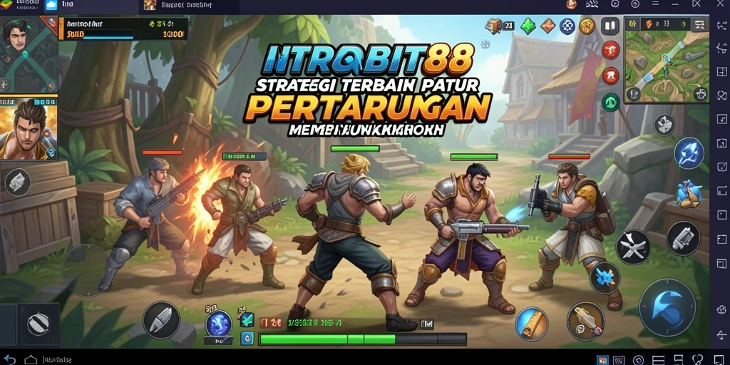 Tampilan gameplay INDOBIT88 yang menarik dan strategis.