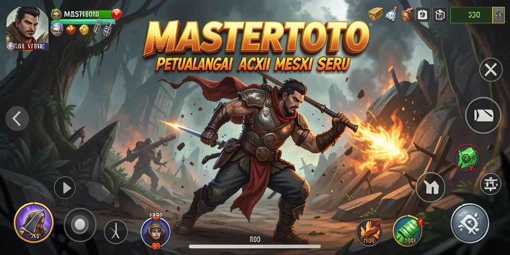Screenshot MASTERTOTO menunjukkan aksi penuh adrenalin dalam pertempuran.