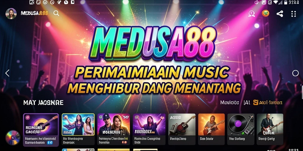 Tangkapan layar gameplay MEDUSA88 menampilkan momen seru dalam bermain musik.
