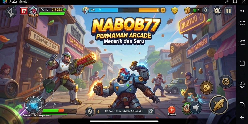 Tangkapan layar utama NABOB77 dengan gameplay Arcade yang mengasyikkan.