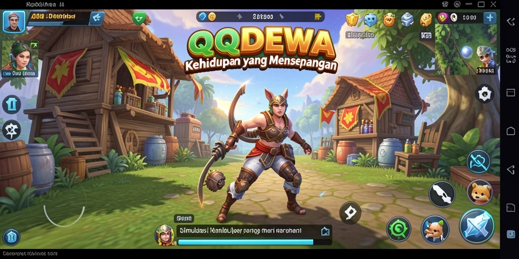 Tampilan gameplay menarik dari QQDEWA yang menunjukkan simulasi kehidupan.
