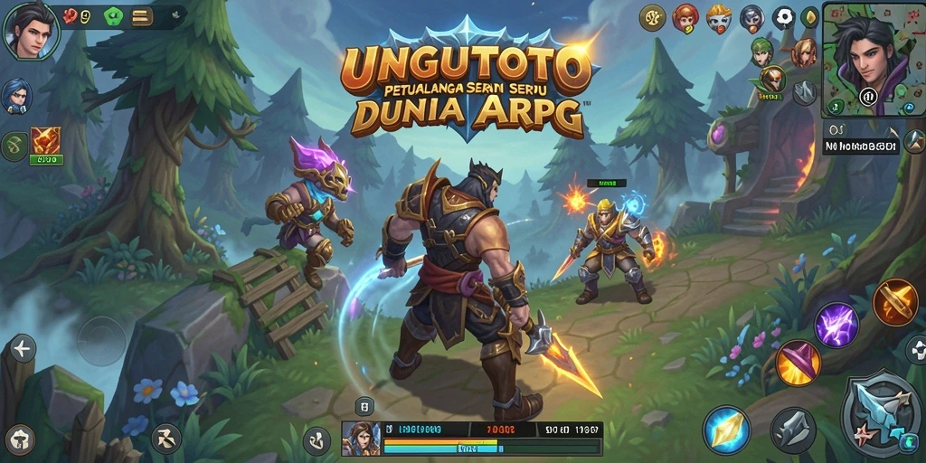 Gameplay seru dengan pertarungan menarik di UNGUTOTO.