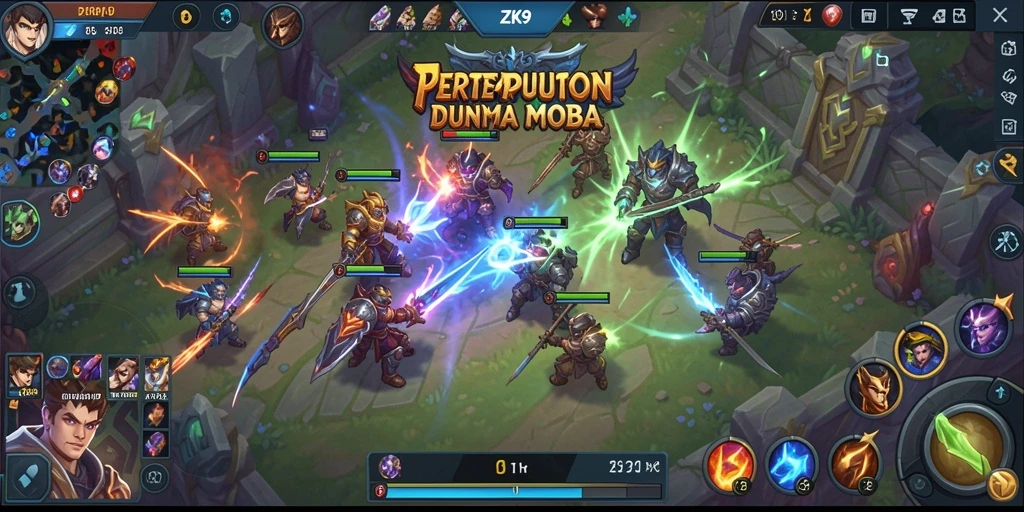 Gameplay menarik ZK9 dengan pertarungan tim yang strategi.